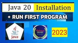 How to Install Java JDK 20 on Windows 10,11,7//#mahimashareknowledge.