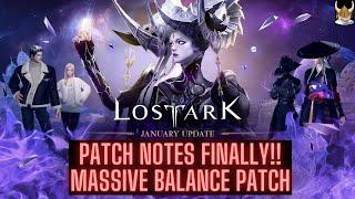 Lost Ark January 2024 Patch Notes ~MASSIVE QOL UPDATES AND CLASS BALLANCE PATCH FINALLY HERE!!~