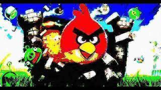 angry birds theme deep fried and extreme low quality