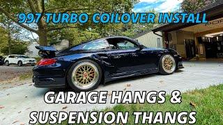 997 Turbo Coilover Suspension Install & Garage Hangs.