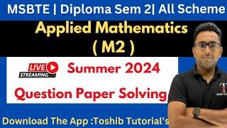 MSBTE | Applied Mathematics 2nd Semester Diploma | M2 | Toshib Tutorials