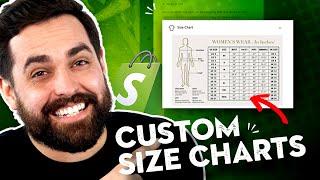 How To Add Size Charts To Your Shopify Product Page NO APP NEEDED !!
