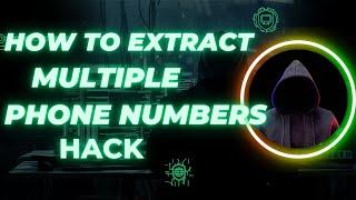 How to Extract Phone Numbers - Cell Phone Number Extractor - Cell Phone Number Scraper