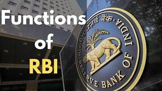 Functions of RBI | Functions of Reserve Bank of India | What are the functions of RBI