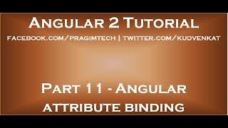 Angular attribute binding