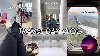 TRAVEL DAY VLOG ️ | going to Europe, airport vlog, what's on my carry on, & more!