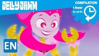 Jelly Jamm English. 1Hour Compilation (Ep.56-60) Cartoons in English for kids