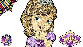 DISNEY PRINCESS SOFIA THE FIRST COLORING PAGES BOOK - COLORIAGE ORIGINAL RELAXATION ET CRÉATIVITÉ