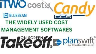 Widely Used Cost Management Software's | CostX | Planswift | Bluebeam | Candy | On Screen Take off