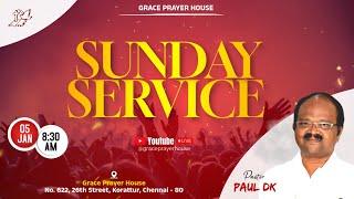  LIVE | Sunday Service - Tamil | 05 January 2025 | Grace Prayer House