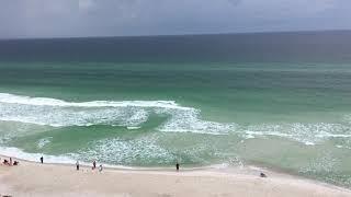 Classic example of a Riptide (undertow).  Turn your sound up, ocean is loud.  Save a life and watch