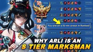 THIS IS WHY ARLI IS TIER S MARKSMAN AND ALWAYS PRIORITY PICK IN HIGHRANK! | ARLI BUILD & ARCANA