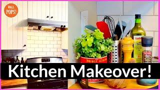 Wall Pops! Affordable Kitchen DIY! Peel & Stick Backsplash!!! Easy to Install! Big Impact!