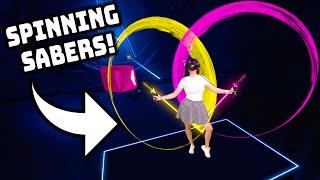 How to get SPINNING SABERS in Beat Saber! - QUEST & PC