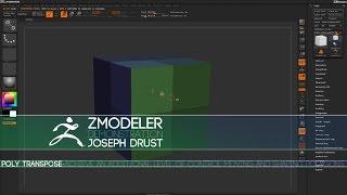ZBrush ZModeler Polygon Actions - Poly Transpose