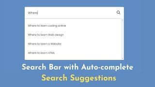 How To Create A Website's Autocomplete Search Box Using HTML, CSS, & JavaScript