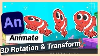 3D Rotation and Transform | Adobe Animate CC Tutorial