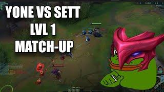 DzuKill Explain: Yone vs Sett Level 1 Match up