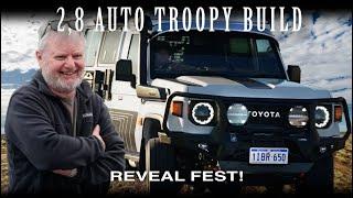  2.8 Troopy Build Will Blow Your Mind!  I reveal the wrap, bull-bar & int. @4xoverland