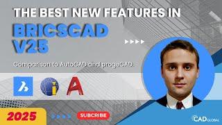  Best New Features in BricsCAD V25 ️ |  AutoCAD & progeCAD - 2025