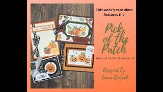 Beautiful fall Pumpkin projects featuring the Pick of the Patch bundle from Stampin' Up!