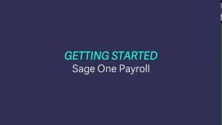 Getting started with Sage One Payroll (Ireland)