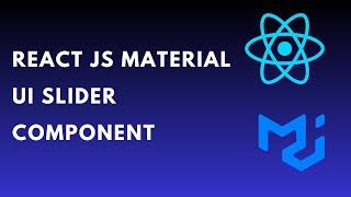 How to use reactjs material ui slider component