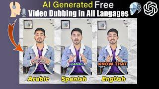 AI Video Dubbing - Translate Any Video In Any Language - it will even copy your voice