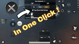 How To Copy Classic Mode Controls For Team Deathmatch (TDM) Or Any Mode in Just One Click | PUBG