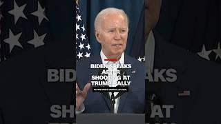 Biden responds to Trump rally shooting