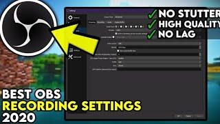 Best OBS Recording Settings 2020 Guide NO LAG NVENC (1080p 60fps)