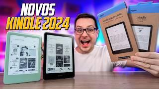 Novos KINDLE 2024! UNBOXING e IMPRESSÕES! Kindle PAPERWHITE 2024 e KINDLE (11ª geração) 2024!