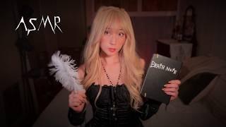 ASMR A Relaxing Night With Misa Amane (Personal Attention, Fluffy Mic & Fabric Scratching, Plucking)