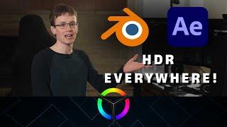 How to Work in HDR Everywhere (Blender, After Effects, Resolve) - Video Tech Explained