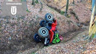 Can Am Outlander Rollover ️ Hardcore ATV Ride  Crazy CRASH, ACCIDENT️Pushing To The Limits️