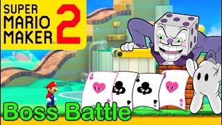 Mario Maker 2 - How to make a KING DICE boss battle (Mario Maker 2 Boss ideas)(CUPHEAD bosses)