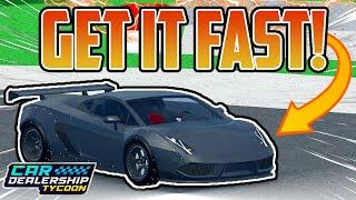 How To COMPLETE The NEW DRIFT EVENT *FAST* In Roblox Car Dealership Tycoon!