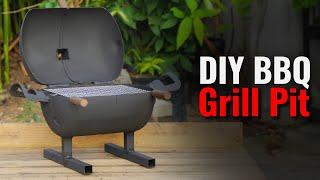 DIY BBQ Grill Pit From Freon Gas Tank