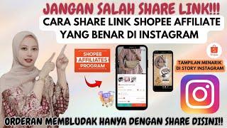 CARA SHARE LINK SHOPEE AFFILIATE YANG BENAR DI INSTAGRAM