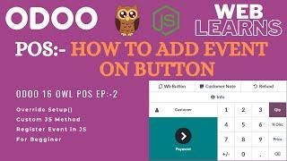 How to Create Click Events for POS Buttons in Odoo Using Owl  | OWL POS Development