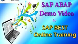 SAP ABAP ONLINE TRAINING | ABAP TRAINING VIDEOS | ABAP TUTORIALS ONLINE