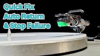 Fix Your Turntable in Minutes: Auto-Return and Stop Failures