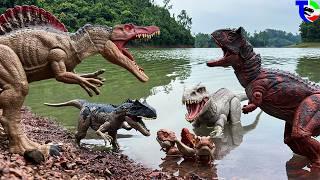 SPINOSAURUS VS CARNOTAURUS VS ALLOSAURUS | Jurassic World| Movie for Families | TCF CREATOR