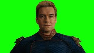 Homelander staring green screen