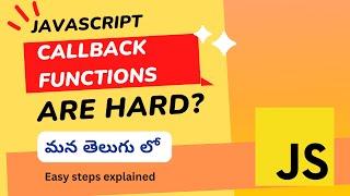 44.What are callback functions in Javascript? #weekendcodingintelugu