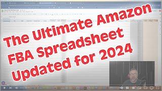 The One Sheet 2024 - The ULTIMATE Amazon FBA Spreadsheet