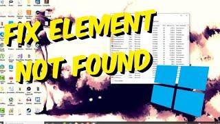 How To Fix Element Not Found | Explorer.Exe Error in Windows 10/8/7