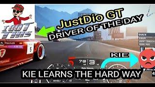 Kie 25 | JustDio GT - Driver of the Day Recognition: Kie 25 idiot of the day: