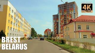 Belarus 4K | Driving through non-tourist Brest. Western Belarus