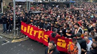 Ultraslan Manchester Kortej Yürüyüşü / Galatasaray fans are walking to Old Trafford / 03.10.23 #ucl